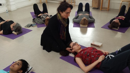 Thumbnail image for Deena Newman working with a workshop participant.jpg